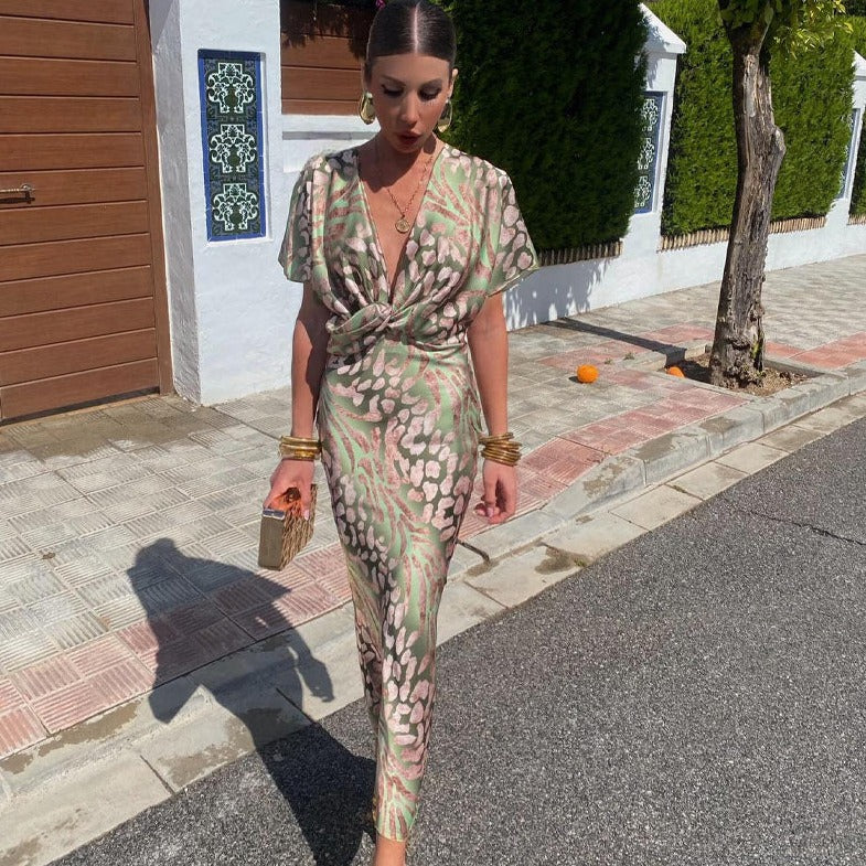 Roxane™ | Vestido largo con escote en V