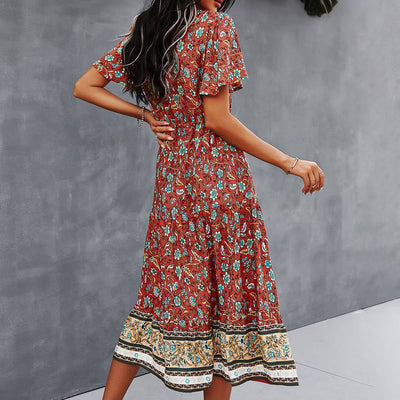 Manon™ Vestido bohemio con estampado floral