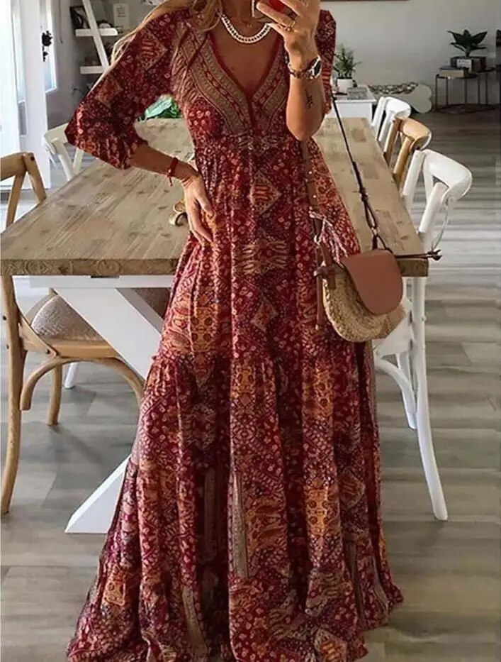 Laurence™ Vestido maxi para mujer primavera/verano