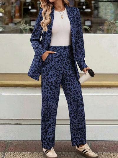 Loungewear Club™️ | Elegante conjunto con estampado de leopardo