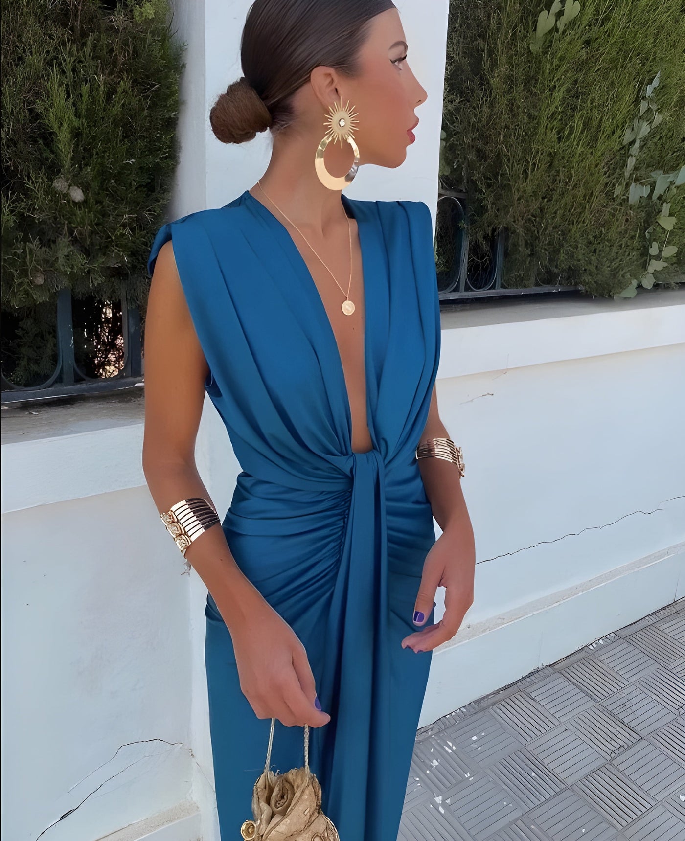 Elvira™ - Vestido con pliegues suaves y elegancia moderna