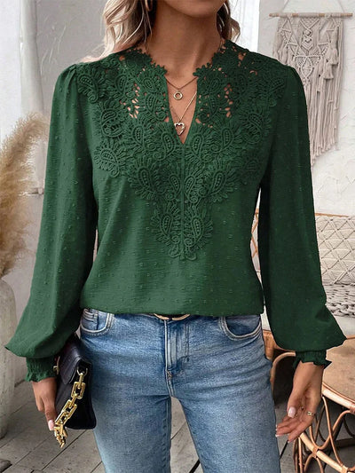 Clementine - Blusa elegante con escote en V