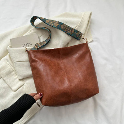 Chelsey - bolso de hombro de cuero vintage