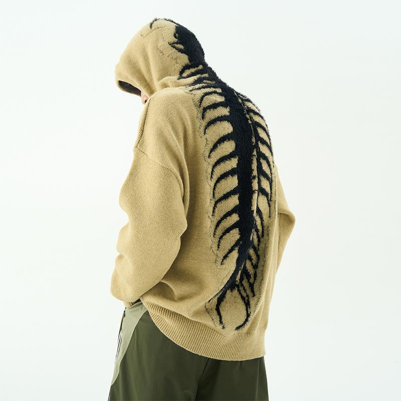 Sudadera con capucha de ciempiés de punto