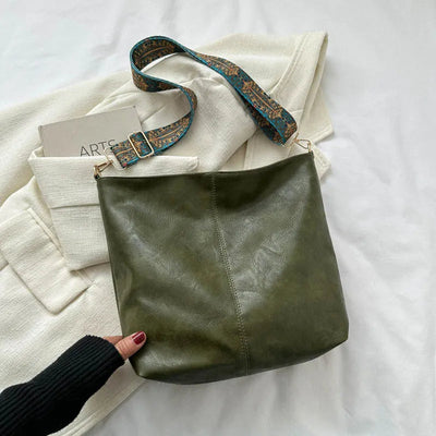 Chelsey - bolso de hombro de cuero vintage