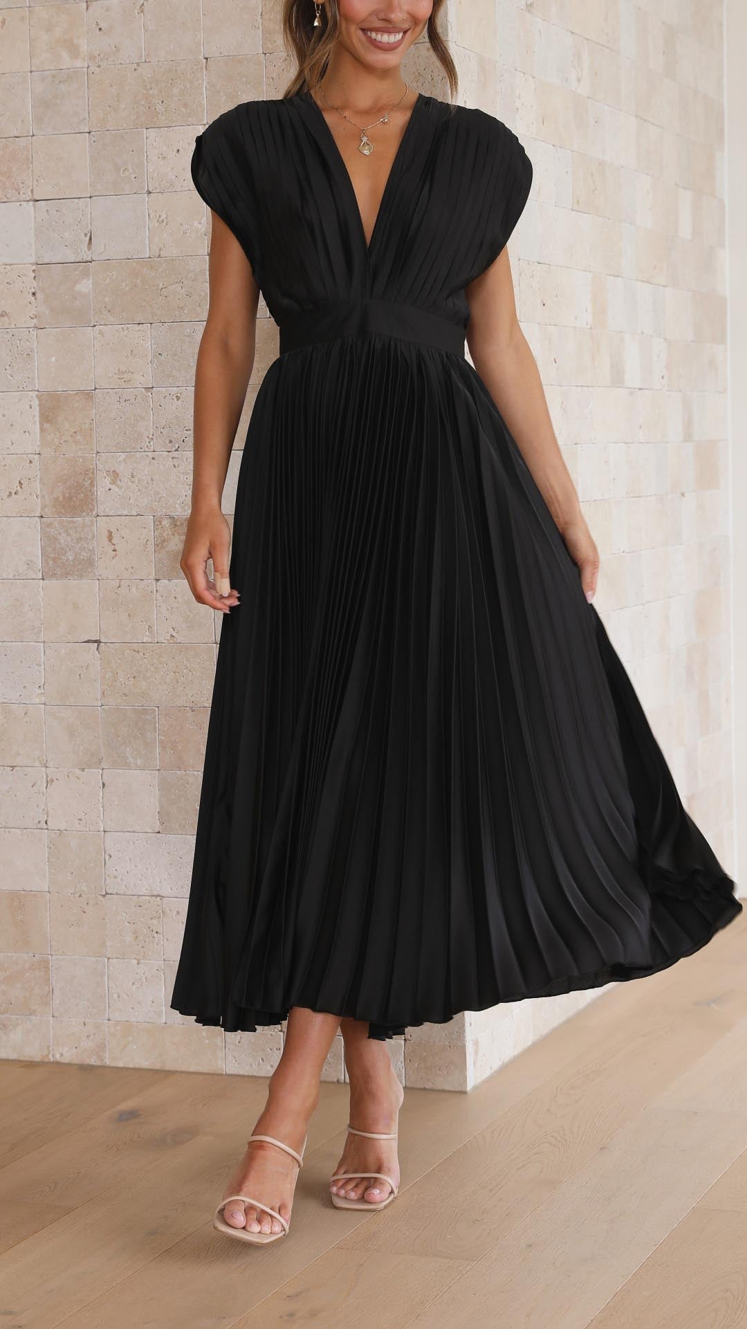 Maria | Elegante vestido plisado