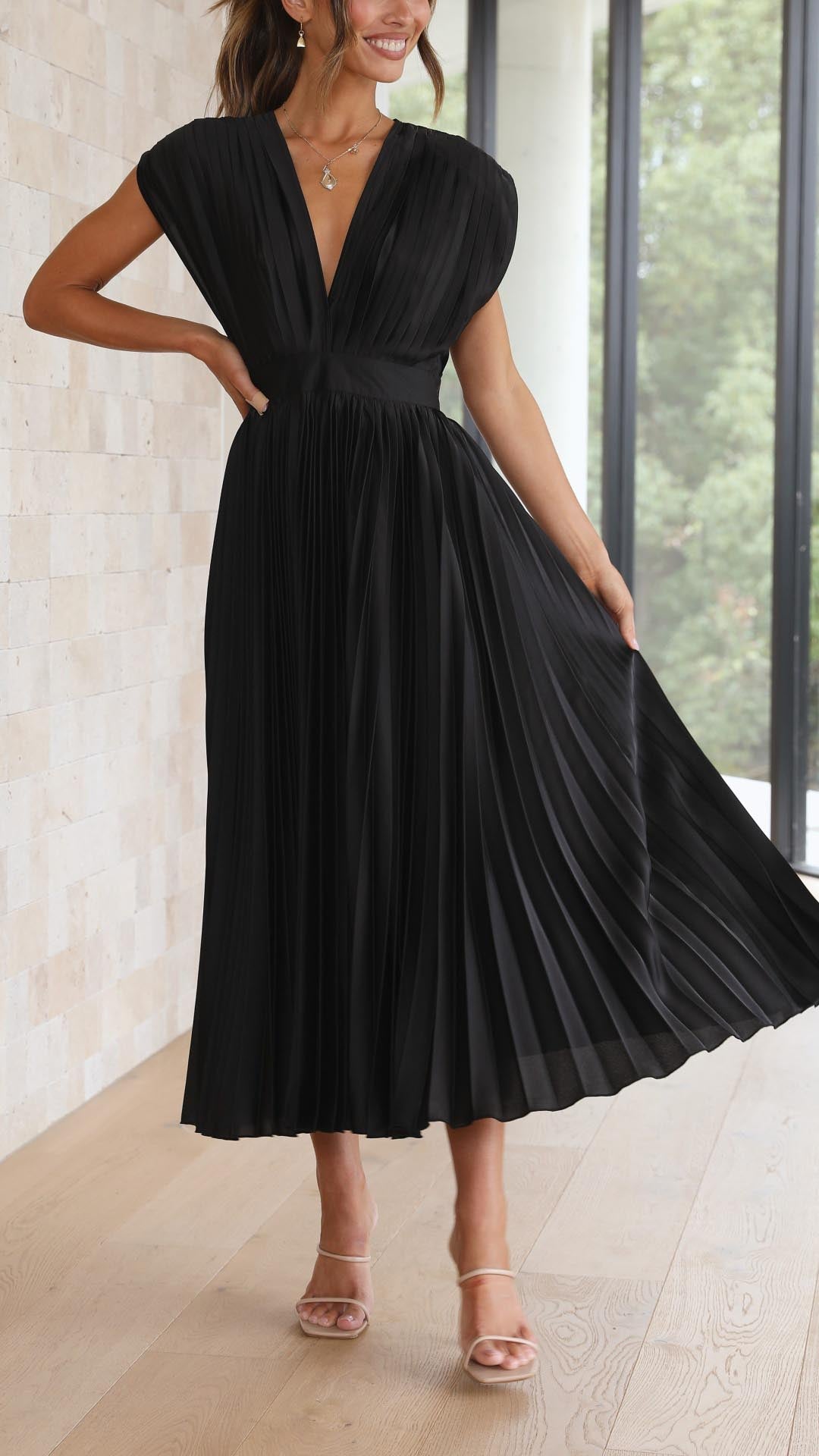 Maria | Elegante vestido plisado