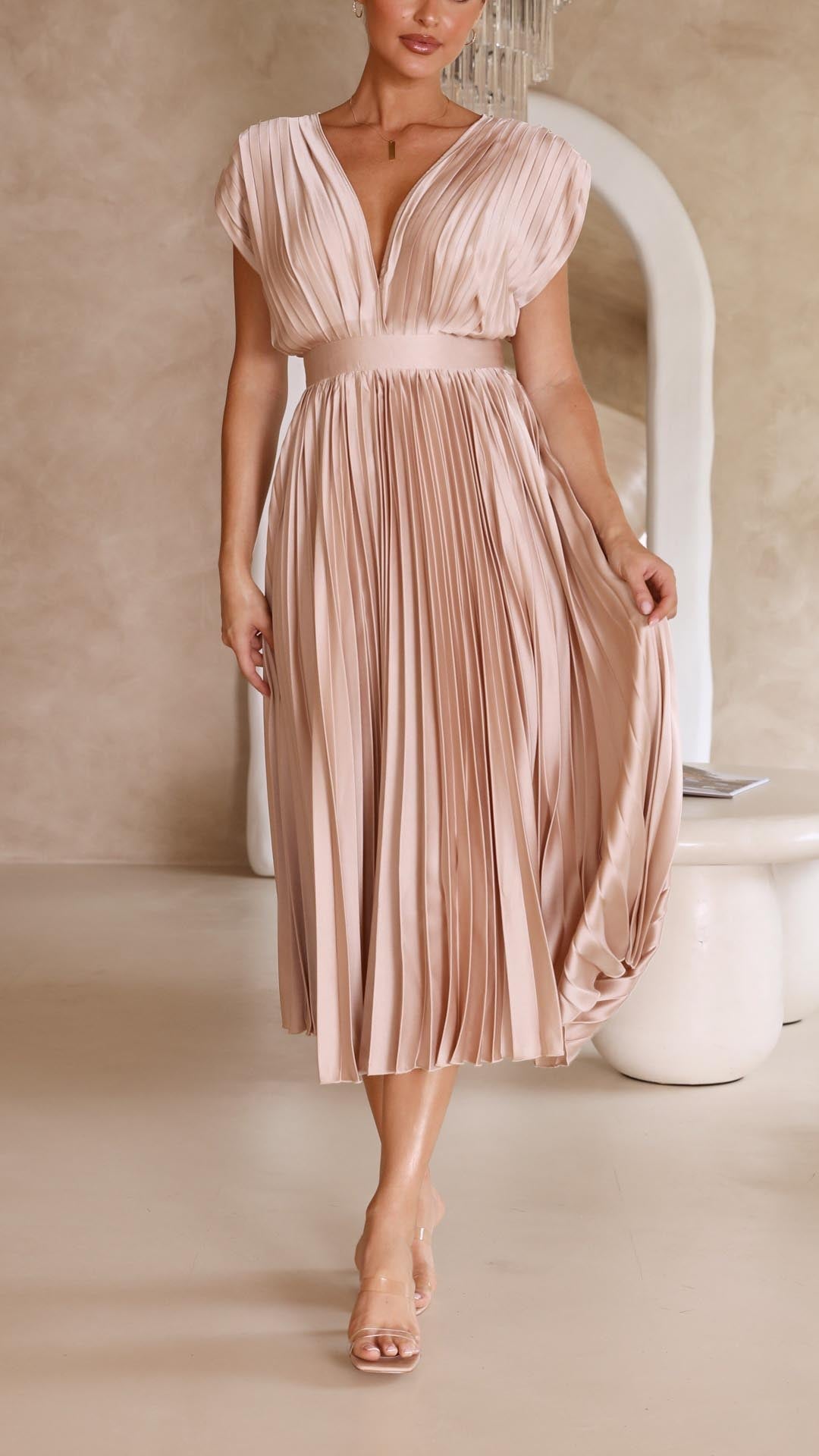 Maria | Elegante vestido plisado