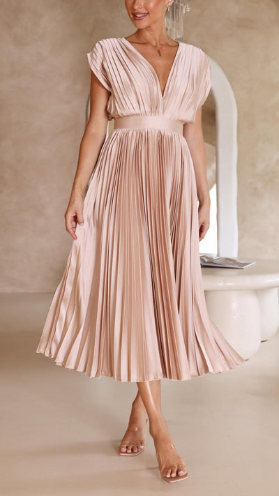 Maria | Elegante vestido plisado
