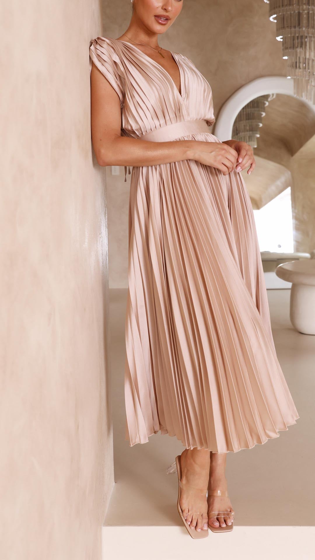 Maria | Elegante vestido plisado