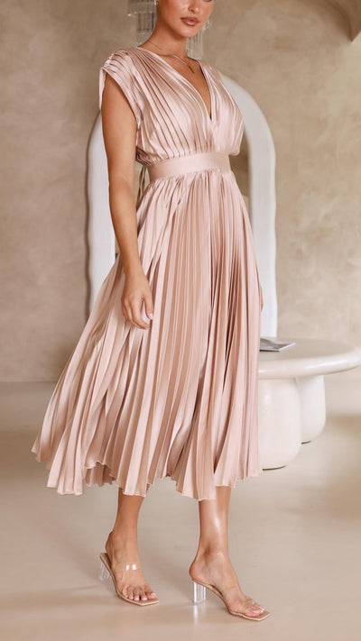 Maria | Elegante vestido plisado