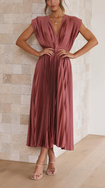 Maria | Elegante vestido plisado