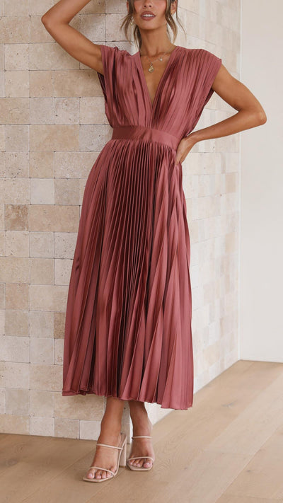 Maria | Elegante vestido plisado