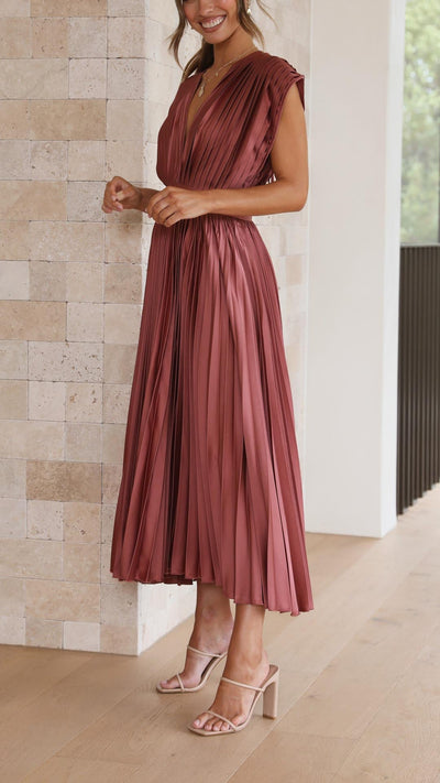 Maria | Elegante vestido plisado