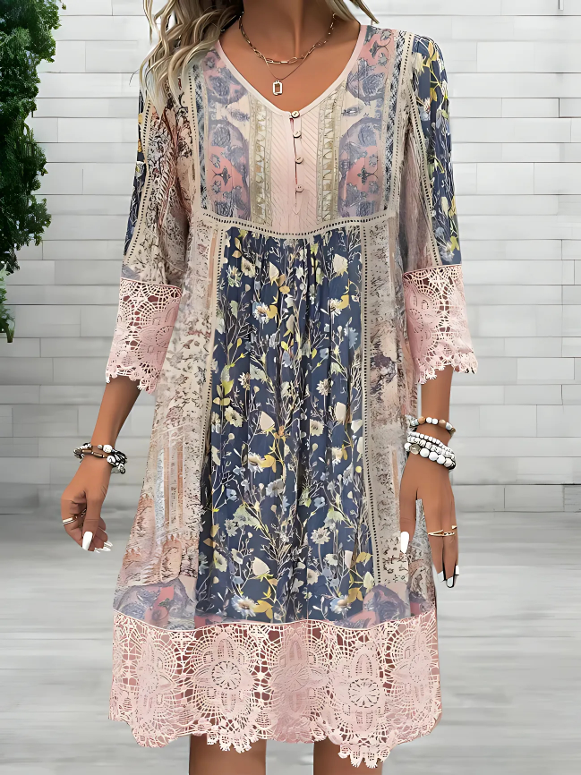 Tamara | Vestido bohemio fluido de lujo (casi agotado)