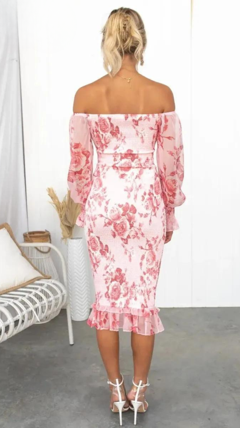 Kendall | Vestido midi de lujo (Casi agotado)