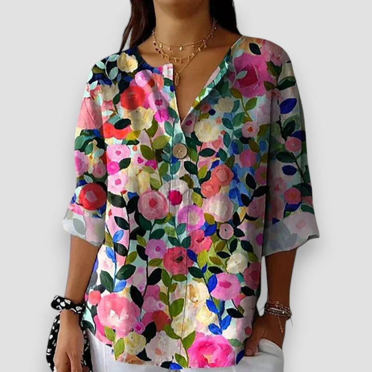 Elenora - Camisa floral