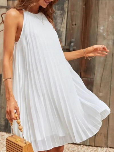 Lucía | Vestido midi plisado