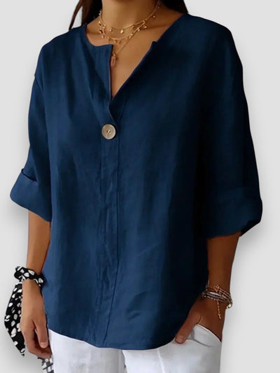 Tessa - Blusa informal con cuello en V