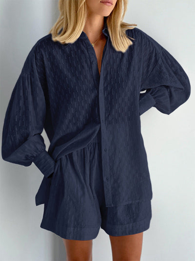 Maude | Conjunto elegante de camisa y pantalones cortos