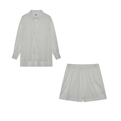 Maude | Conjunto elegante de camisa y pantalones cortos