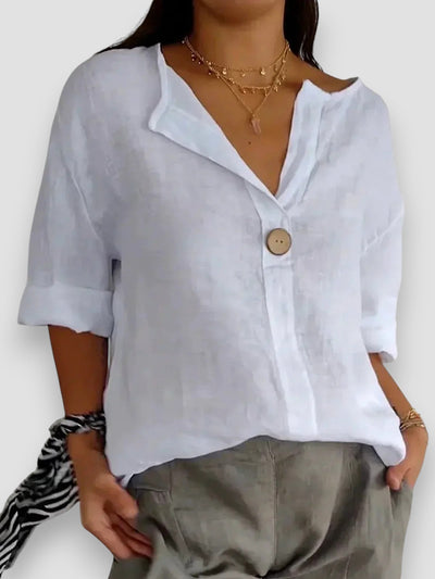 Tessa - Blusa informal con cuello en V