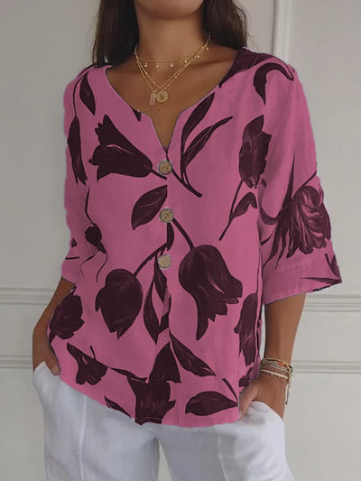 Delphine - Elegante blusa floral