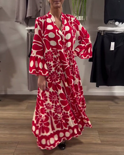 Cora™ | Elegante vestido largo estampado