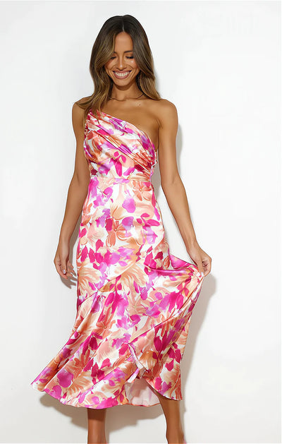 Diane | Vestido de satén floral