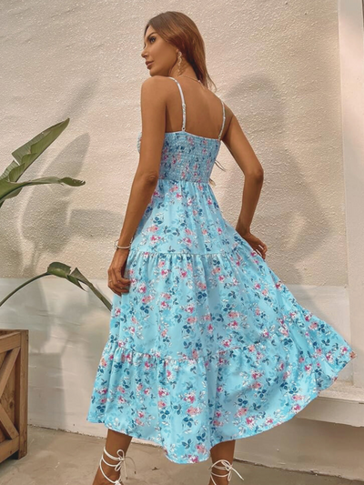 Chloé | Maxi vestido de flores de verano