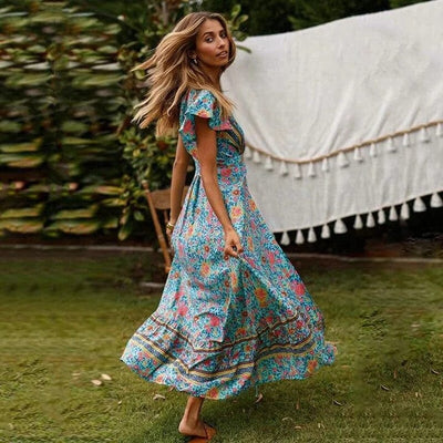 Alva™ - Vestido largo con abertura alta