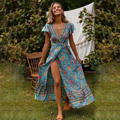 Alva™ - Vestido largo con abertura alta