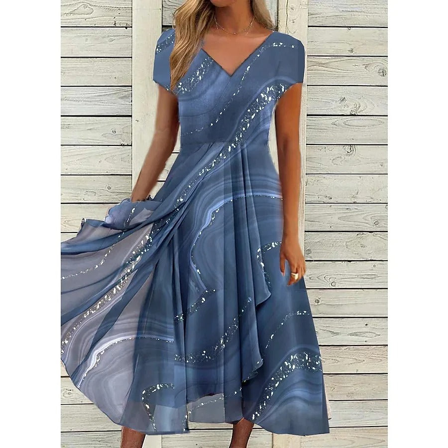 Naomi | Vestido midi con cuello en V