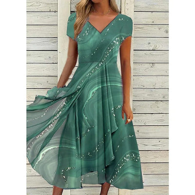 Naomi | Vestido midi con cuello en V