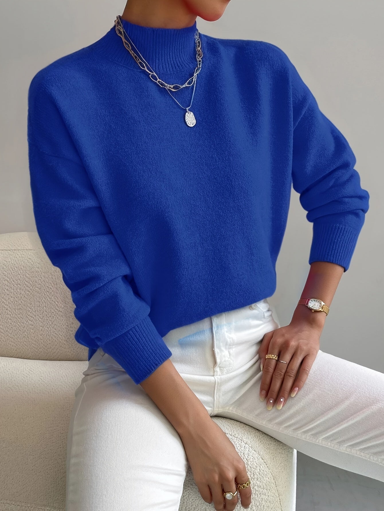 Maria | Suéter de cuello alto elegante y cómodo