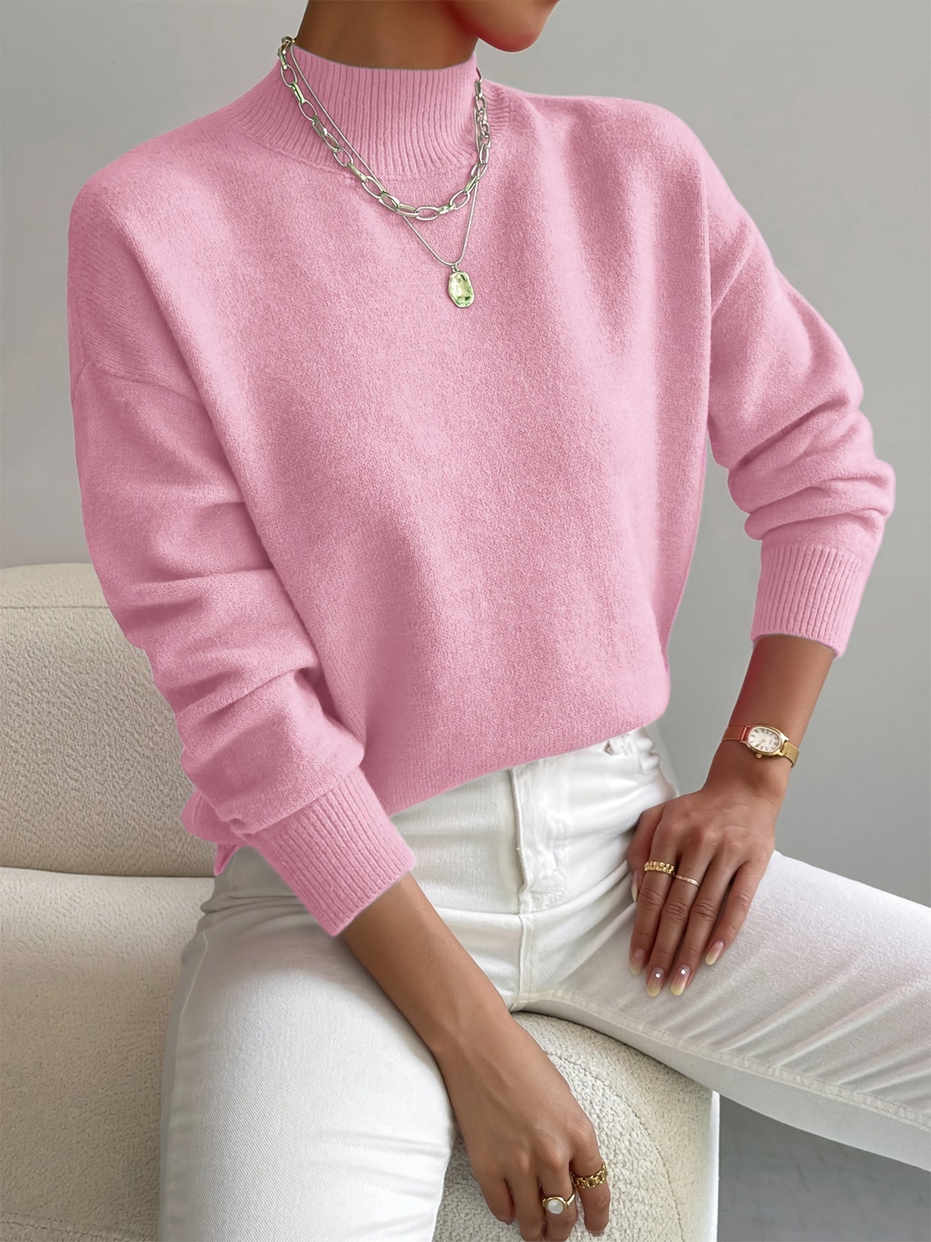 Maria | Suéter de cuello alto elegante y cómodo