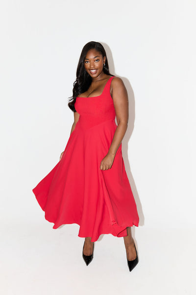 Amelia™ | Vestido midi fluido y atemporal
