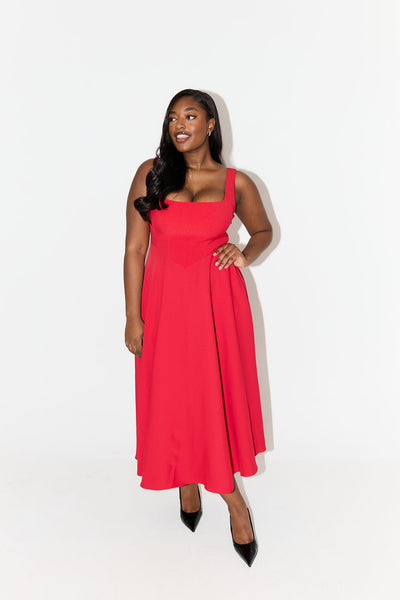 Amelia™ | Vestido midi fluido y atemporal