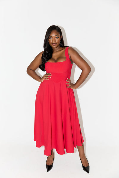 Amelia™ | Vestido midi fluido y atemporal