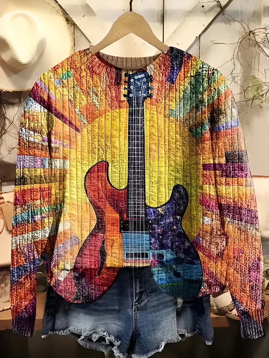 Tanja - Sudadera colorida de estilo boho