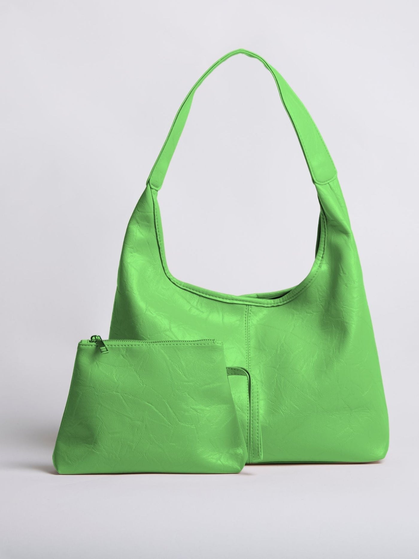 Bolso de mano Scarlett de piel desgastada