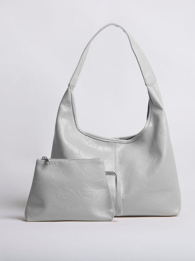 Bolso de mano Scarlett de piel desgastada