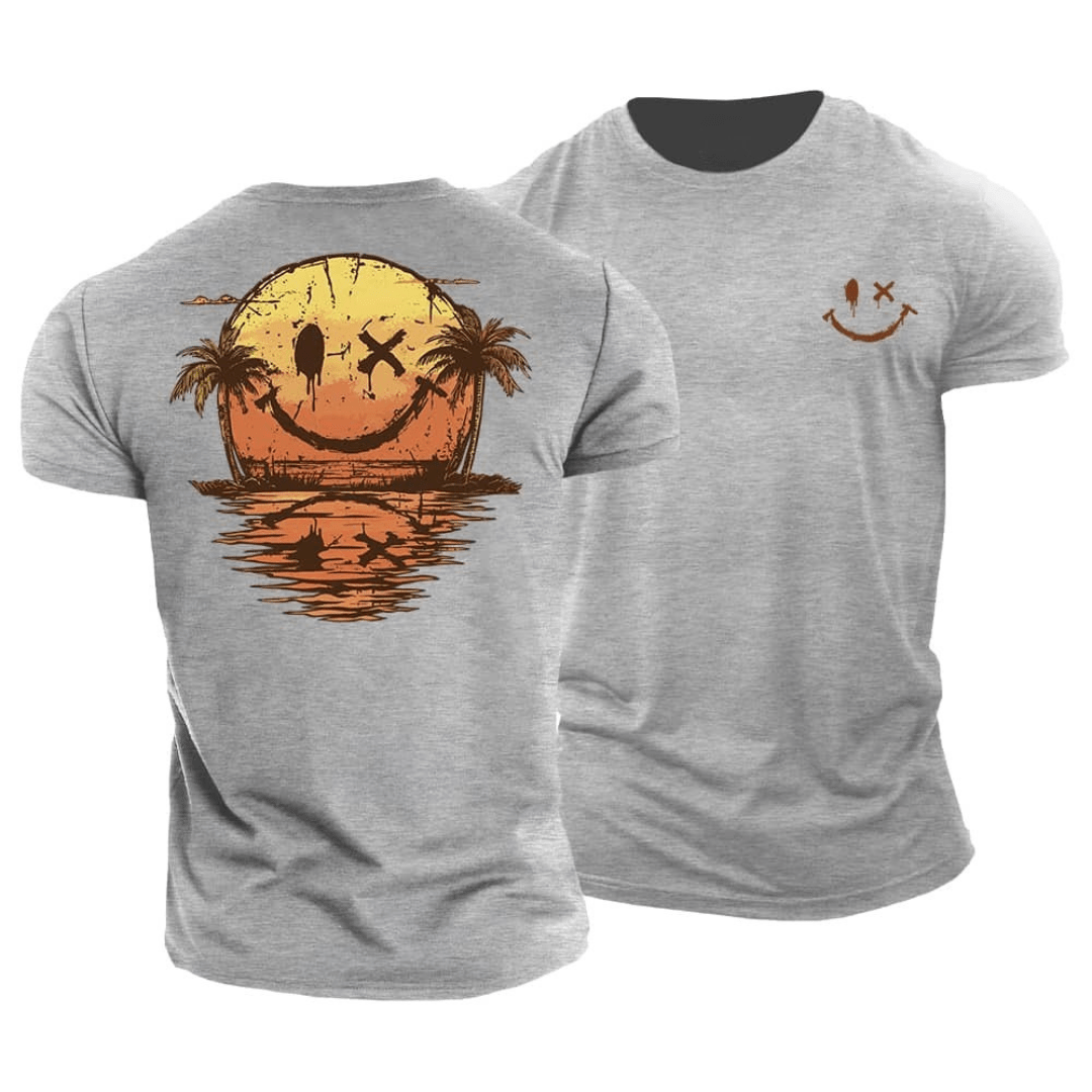 Camiseta de verano con Smiley y Mar