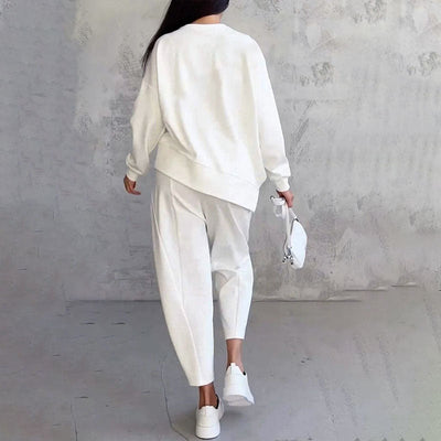 Léa | Conjunto de dos piezas con top de manga larga y pantalón holgado