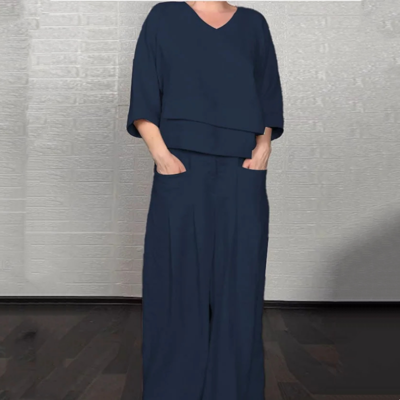 VALENTINA | Conjunto de 2 piezas con corte relajado y estilo minimalista