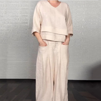 VALENTINA | Conjunto de 2 piezas con corte relajado y estilo minimalista