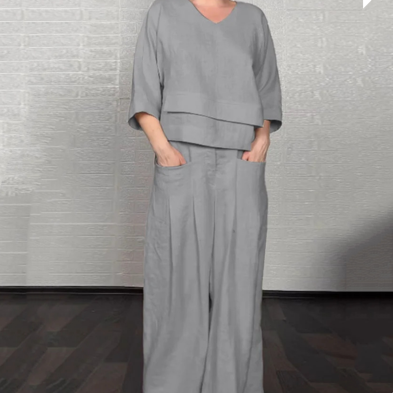 VALENTINA | Conjunto de 2 piezas con corte relajado y estilo minimalista