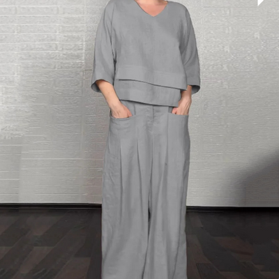 VALENTINA | Conjunto de 2 piezas con corte relajado y estilo minimalista