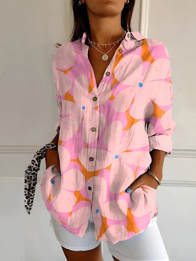Roxanne - Blusa floral en algodón ligero