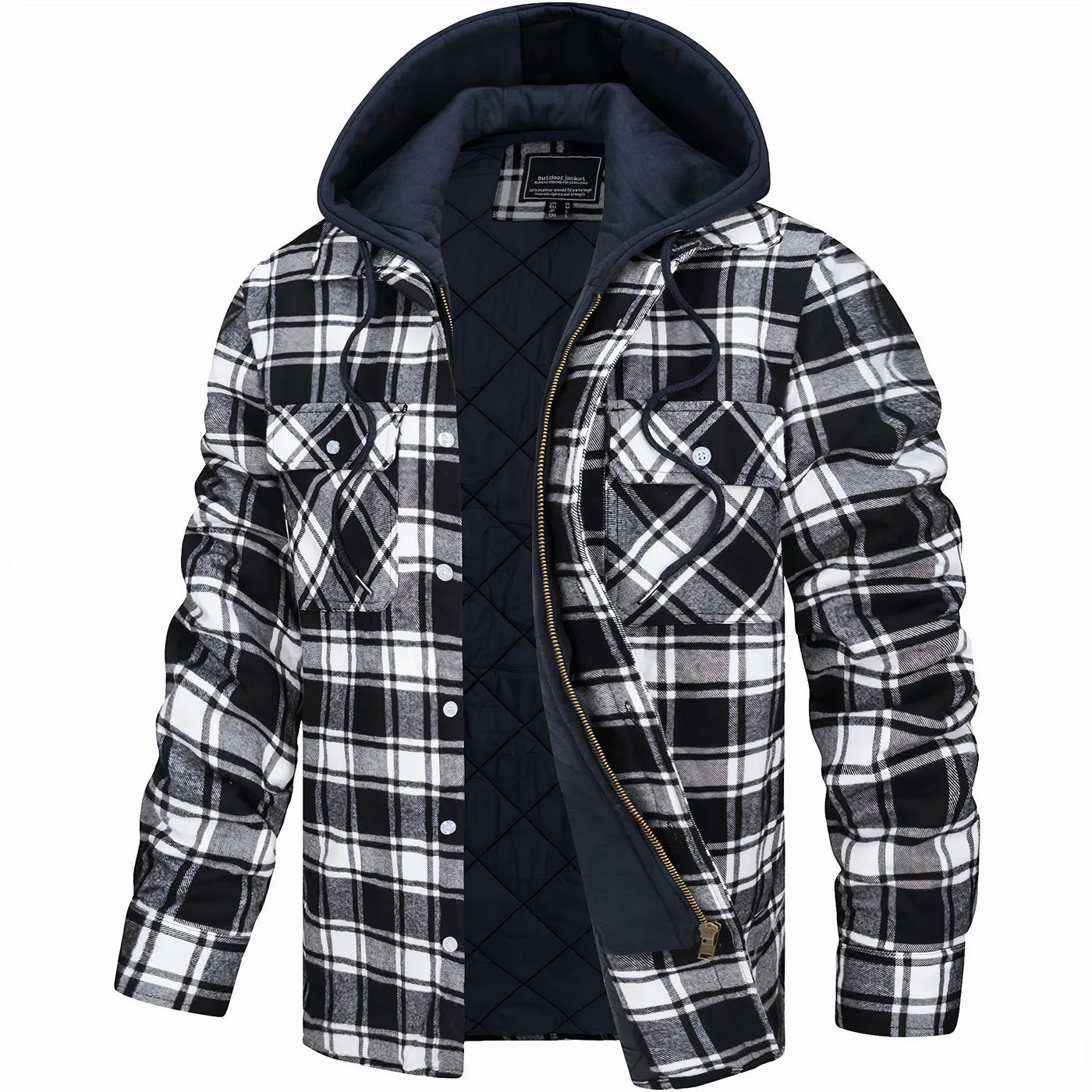 Karl™ | Chaqueta de cuadros con cremallera
